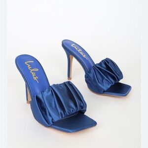 Lulu's Blue Satin Women's Heels